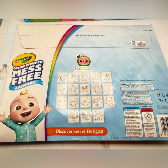2 Crayola CoComelon Color Wonder Mess Free 18 pages coloring Book & 5 Markers - Picture 3 of 4